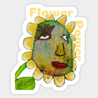 Flower Power - Words are powerful! Sticker